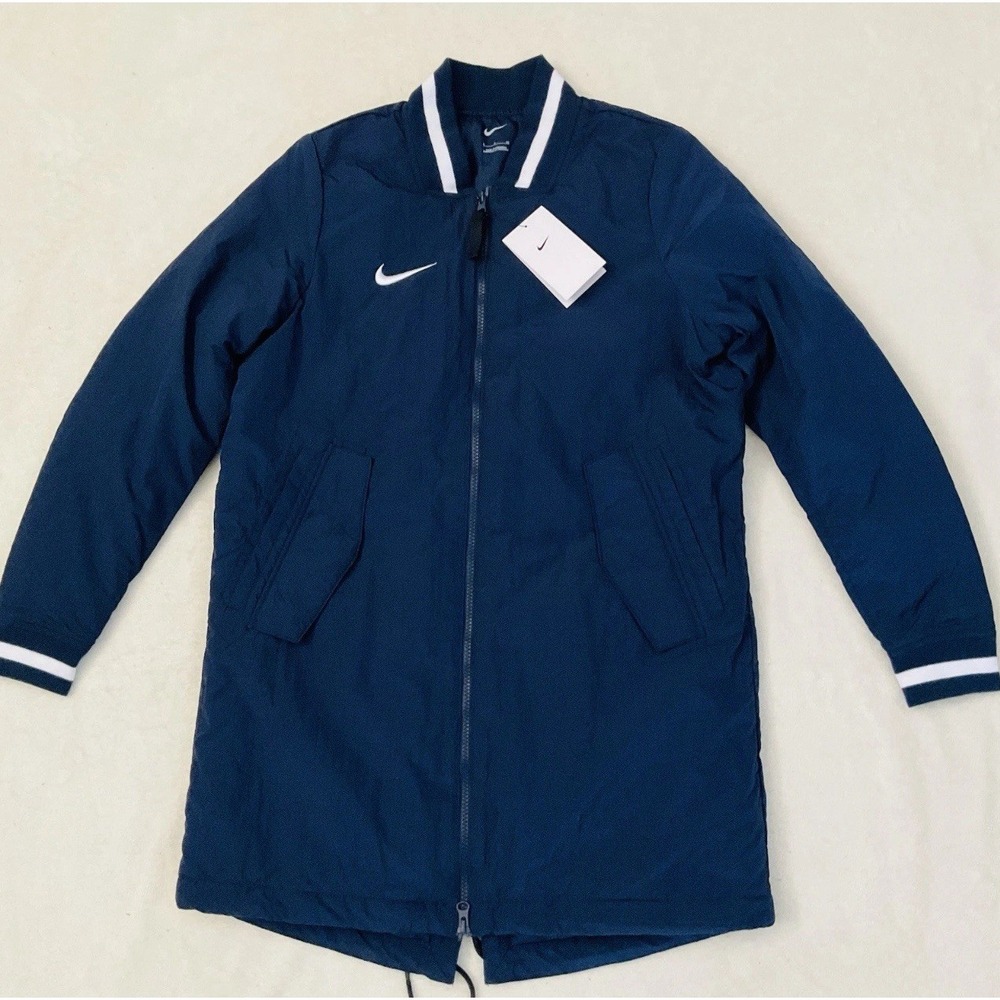 NWT NIKE Dugout Long Full Zip Parka Jacket |‎ Navy | Women's  XL  DC9103-419